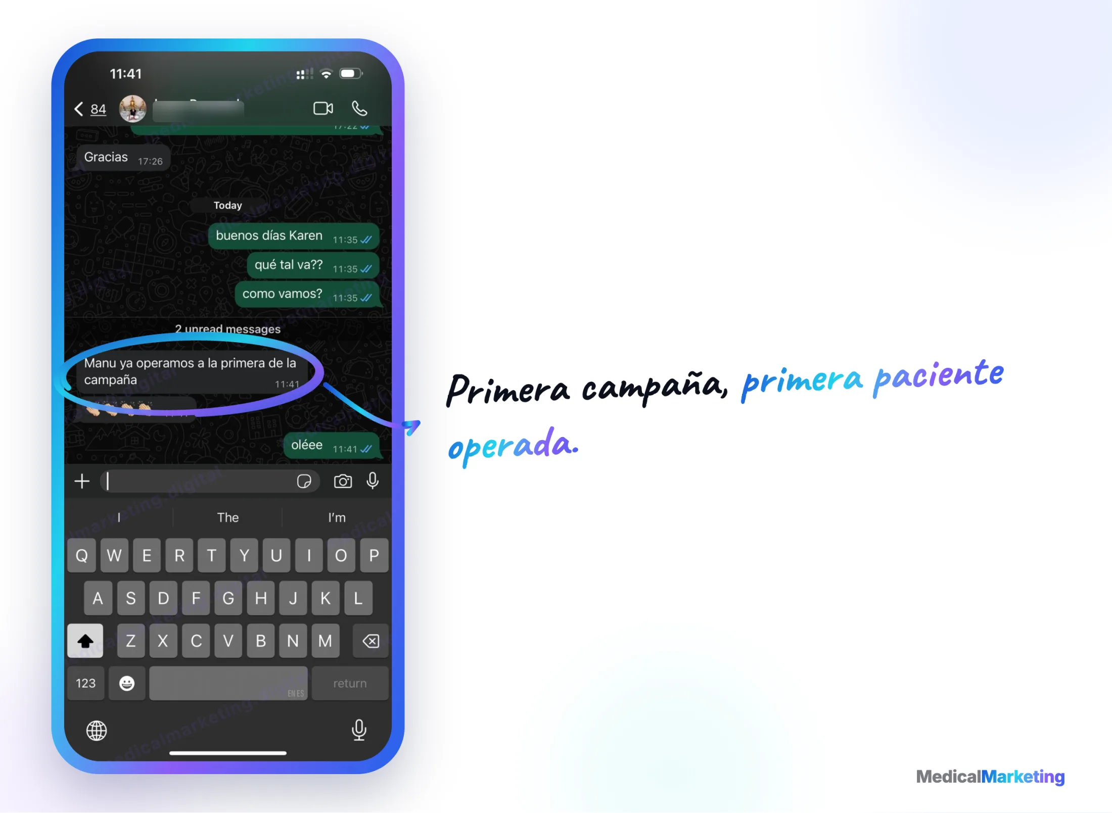 Reseña por WhatsApp: «Ya operamos a la primera de la campaña»