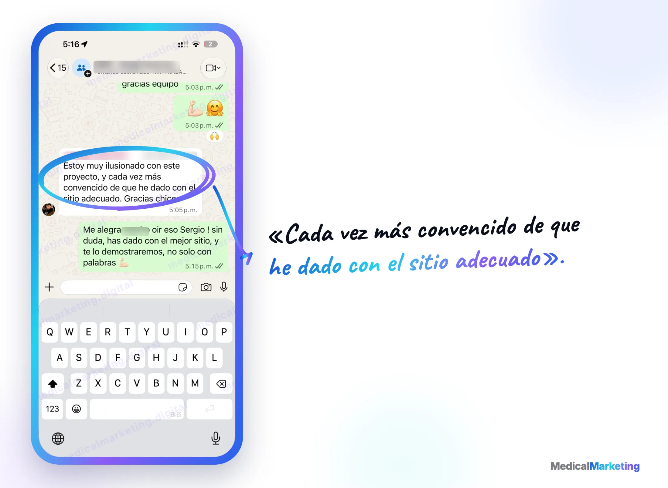 Reseña por WhatsApp: «Cada vez más convencido de que he dado con el sitio adecuado»